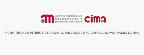 Intibiotics vaginal Seid ficha técnica